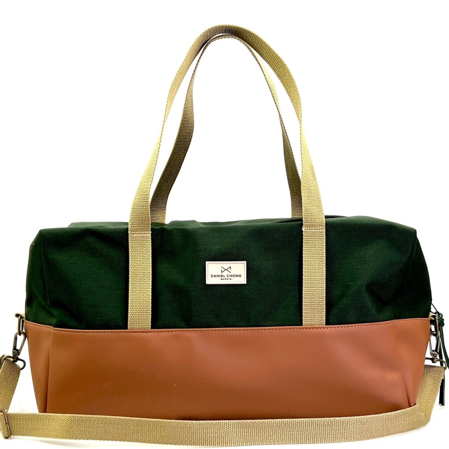 Daniel Chong Gym Bag Marron / Verde Hot