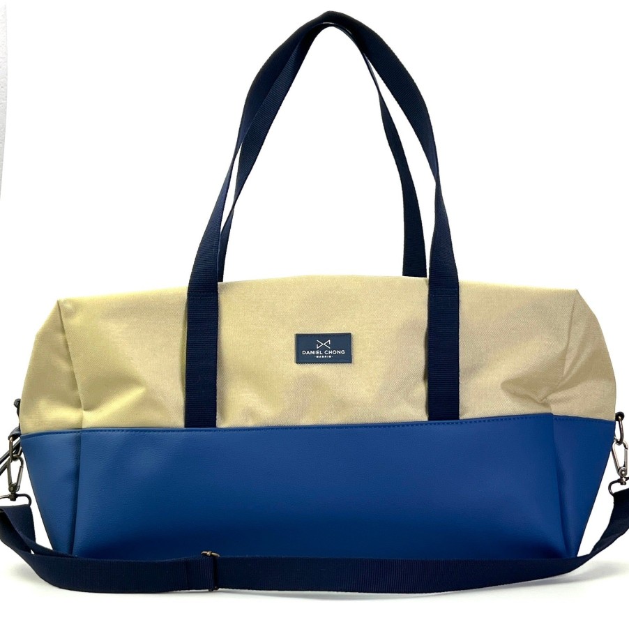 Daniel Chong Gym Bag Beige / Azul Real Hot