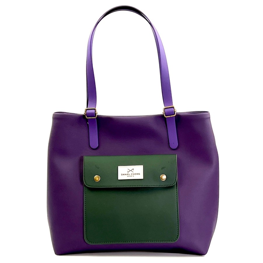 Daniel Chong Shopper Old School Morado Y Verde Hot