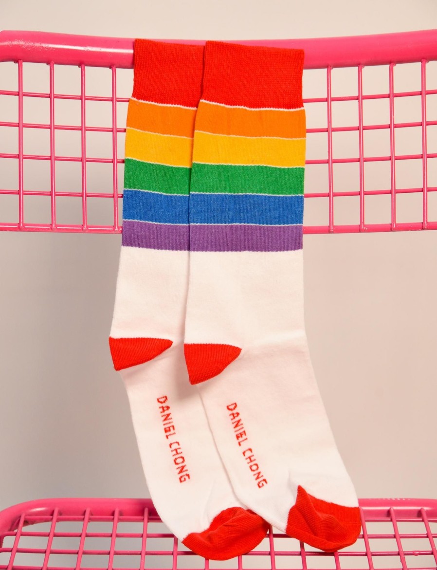 Daniel Chong Calcetines Pride Blanco Clearance